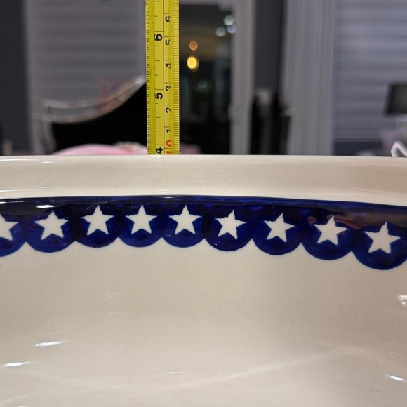 Boleslawiec Polish Pottery Stars Oval Casserole Dish w Lid Dutch Oven NEW - Picture 9 of 9